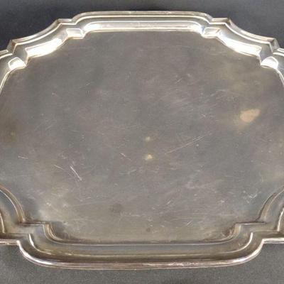 Black Starr & Frost Sterling Silver Serving Tray