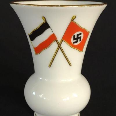Porcelain German Flag Vase