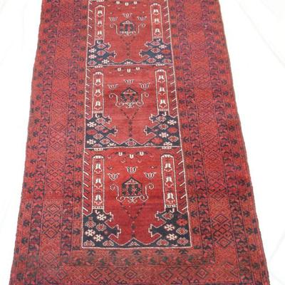 SEMI ANTIQUE AFGHANISTAN PRAYER RUG