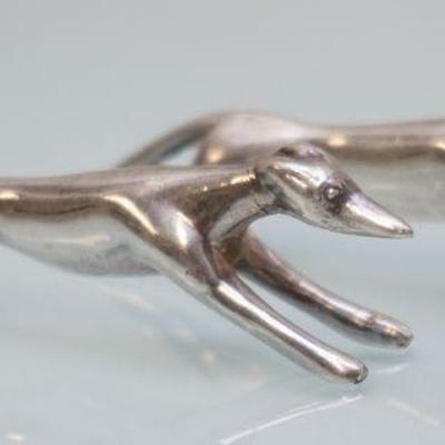 PAIR OF ART DECO GREYHOUND KNIFE RESTS
