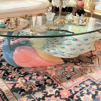 Peacock coffee table by G A Sherman