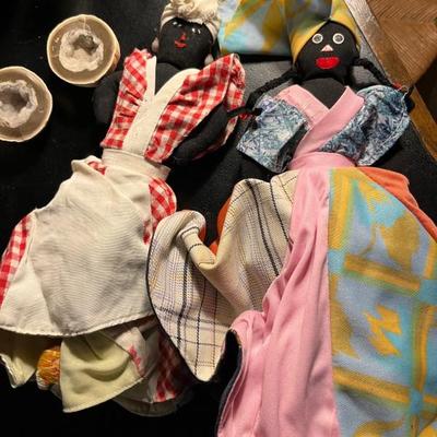 dollsâ€”ethnic, Native American, folk art, Labrador tea dolls, Afro-Caribbean