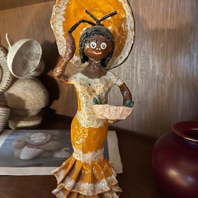 dollsâ€”ethnic, Native American, folk art, Labrador tea dolls, Afro-Caribbean