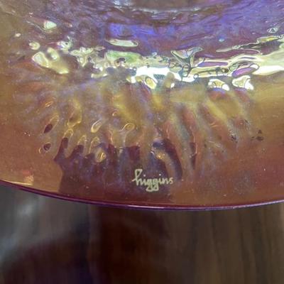 large glass bowl by Higgins