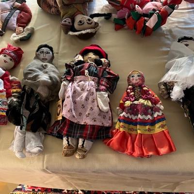 dollsâ€”ethnic, Native American, folk art, Labrador tea dolls, Afro-Caribbean