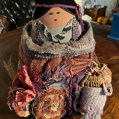 dollsâ€”ethnic, Native American, folk art, Labrador tea dolls, Afro-Caribbean
