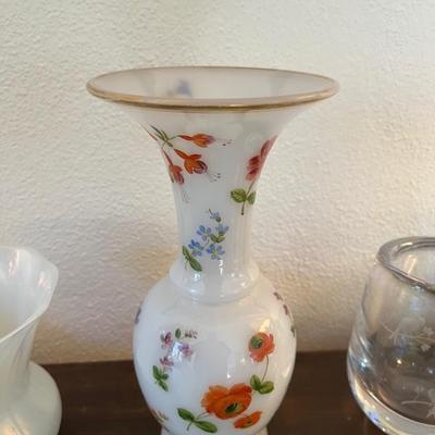 antique French glass vase
