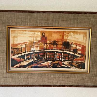 signed print by William Condon (1923-1998)