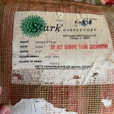 needlepoint area rug by Stark