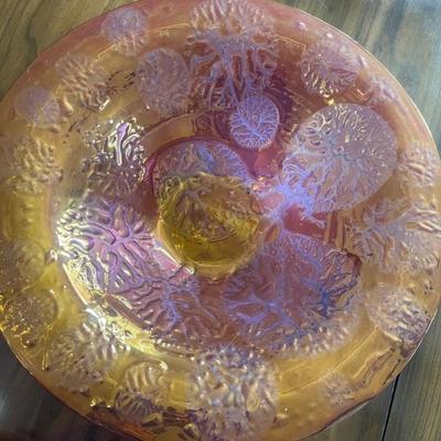 large glass bowl by Higgins