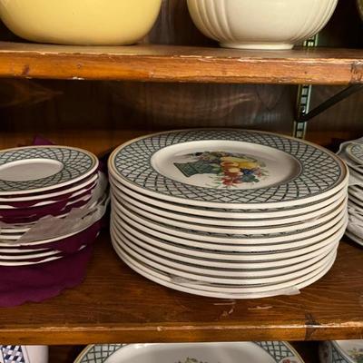 set of Villeroy and Boch Basket--12 place settings