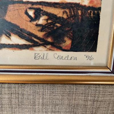 signed print by William Condon (1923-1998)