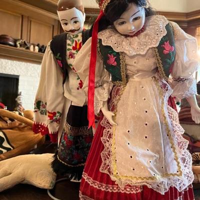 dollsâ€”ethnic, Native American, folk art, Labrador tea dolls, Afro-Caribbean