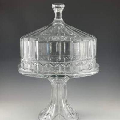 Godinger Crystal Domed Cake plate and kitchenware