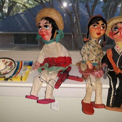 Vintage Mexico marionettes 
