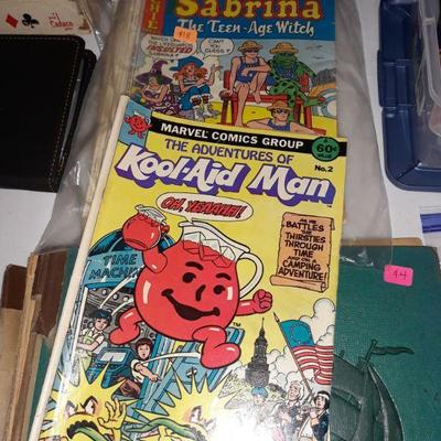 Vintage Archie comic books and one Marvel Kool Aid man