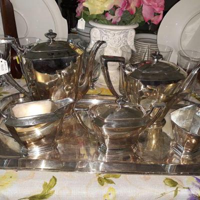 Vintage Homan silverplate tea and coffee service