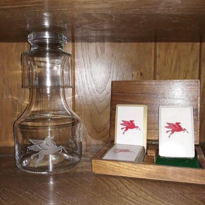 Mobil Oil Pegasus logo items