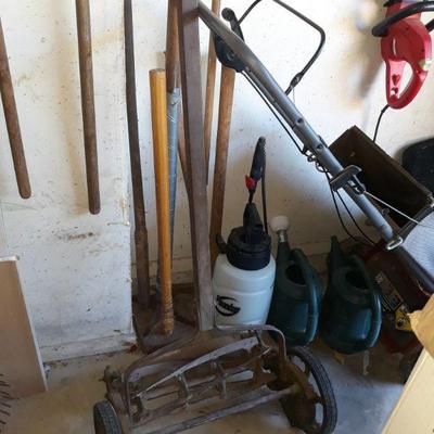 Antique push mower
