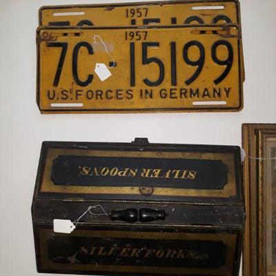 Nice license plates from 1957 occupied Germany