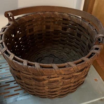 Old handmade basket $18