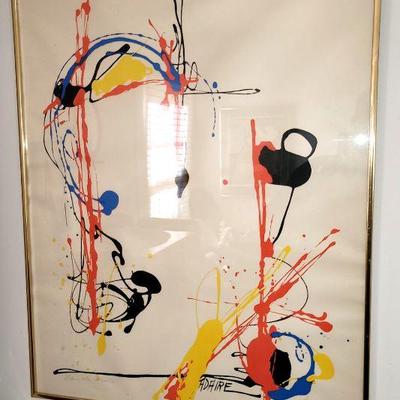 Adaire Harris 20th Beverly Hills Artist Listed Modernist Abstract