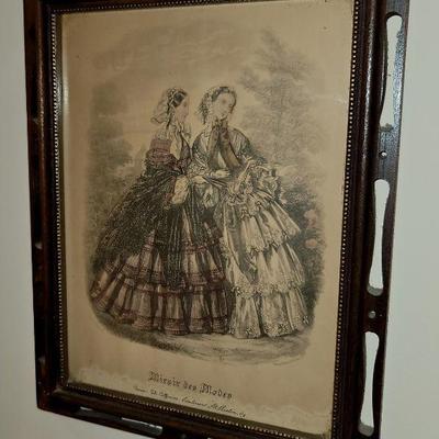 Godey 19th Century Fashion Print