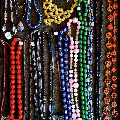 Assortment of Ladies Gemstone and Costume Necklaces