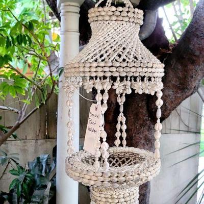 Vintage Shell Macrame Hanger