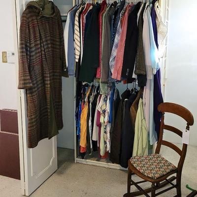 Ladies Clothing and Antique Rocking Chair