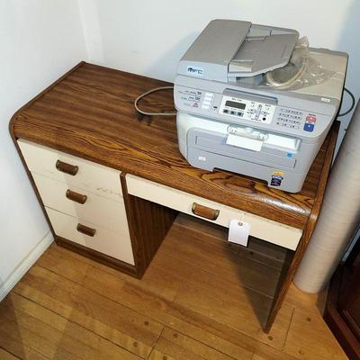 80s Desk and Fax Machine