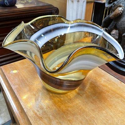 Hand-Blown Glass Centerpiece