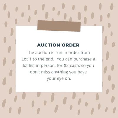 Alternatively, you can dress in costume for this auction and get a free lot list!