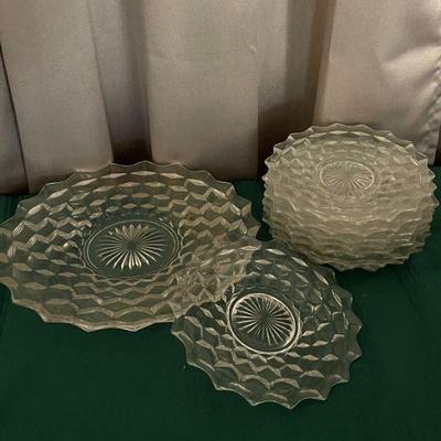 Fostoria Serving Plate /8 dessert plates 