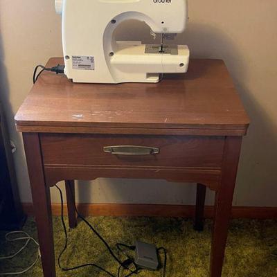 Brother Sewing Machine and cabinet