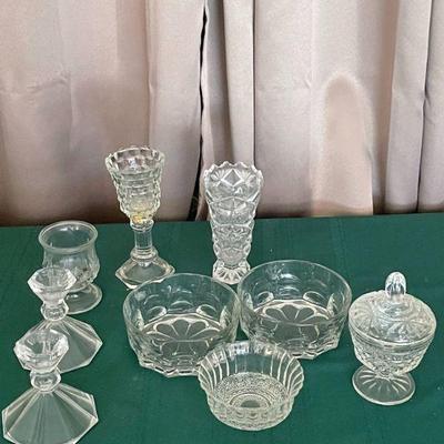 Assorted glassware