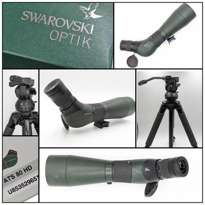 This is a serious piece of Optics!  This swarovski scope and swarovski fluid head tripod are possibly the best spotting scope you can...