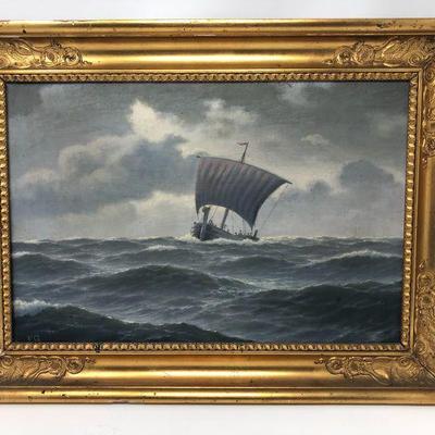 Viking Ship Painting 