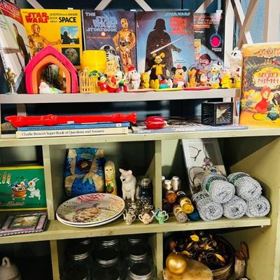 Vintage Star Wars and Mickey Mouse Toys / Books