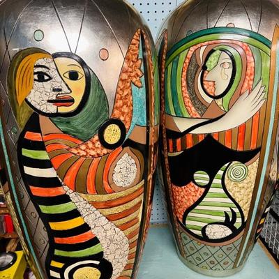 Picasso style Large Urns