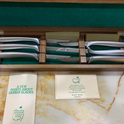 Augusta National 1983 Masters / Players Media Gift - Gerber Steak Knife Set