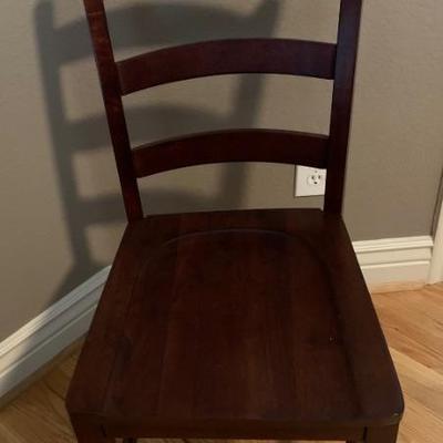 Ashley Furniture Dark Wood Ladder Desk Chair