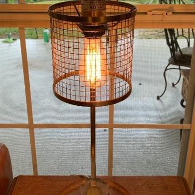 Cage Metal Lamp.    There are 2 of These