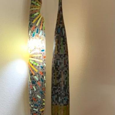 Kayak Colorful Mosaic Hanging Lamps