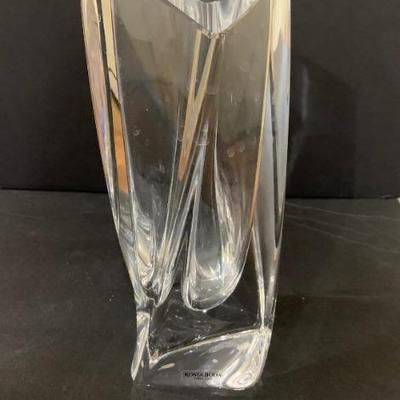 Kosta Boda Clear Glass Vase Modern Design Signed and numbered