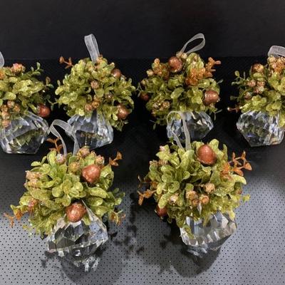 Clear Bottom Mistletoe JewelOrnaments