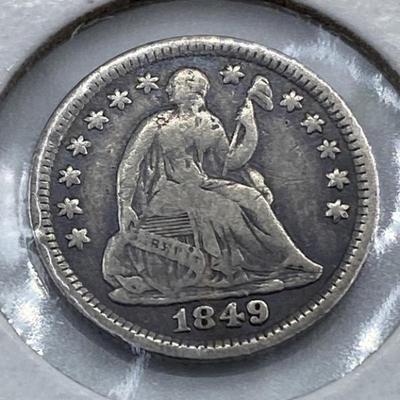 1849 Silver Half Dime