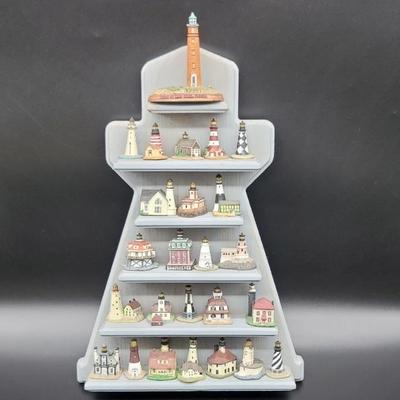 Lenox Lighthouse Display: 25 Miniature Lighthouses