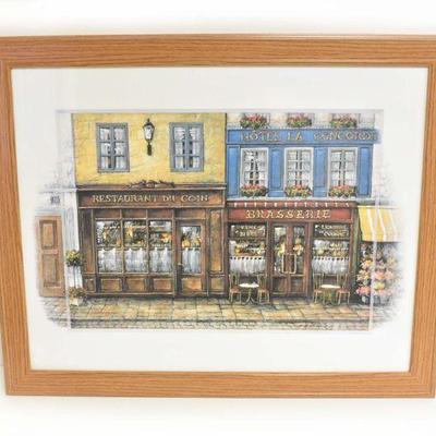 Framed Artwork - French Cafe