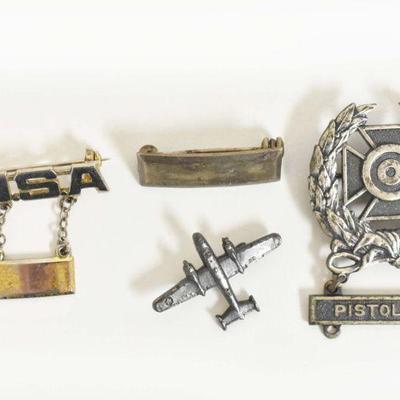 Sterling Military Pins Etc